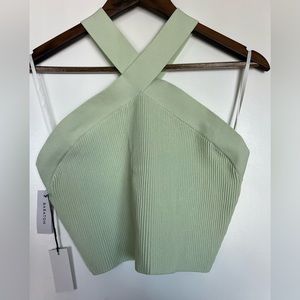 Babaton Sculpt Knit Criss Cross Cropped Tank